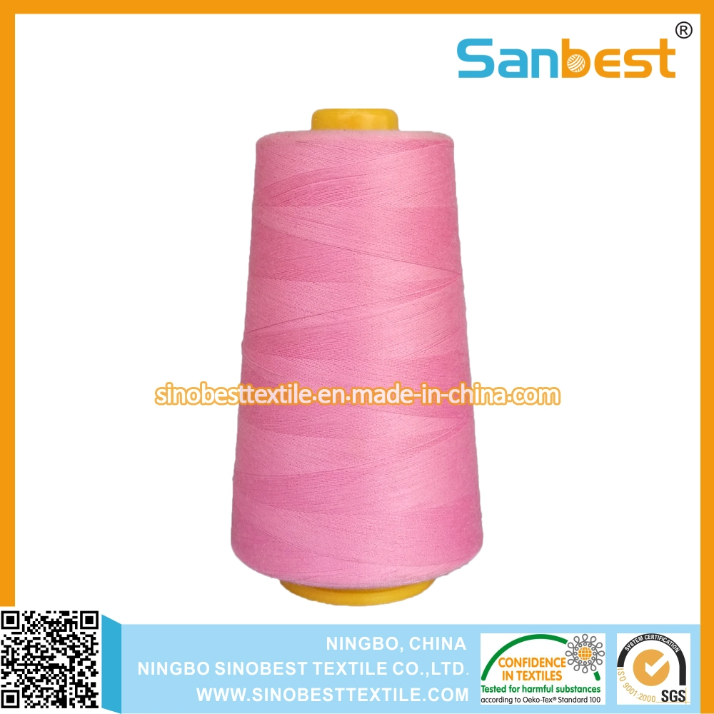 Poly/Poly Corespun Sewing Thread with Excellent Abrasion Resistance 28s/2