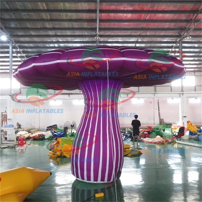 Outdoor Decorative LED Lighting Colorful Inflatable Mushroom for Outdoor Stage Decoration