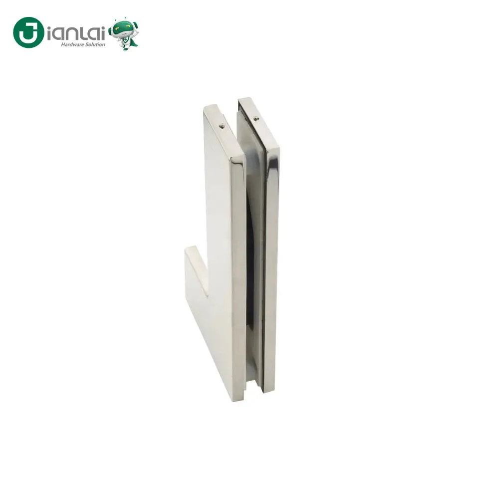 Chrome Stainless Steel Big L Corner Glass Patch Fitting