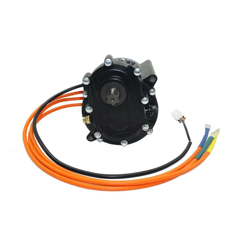 Motor de TRANSMISSÃO MÉDIA QS 120 60h 2000W V3 72V com Caixa de velocidades para moto e bicicleta elétrica