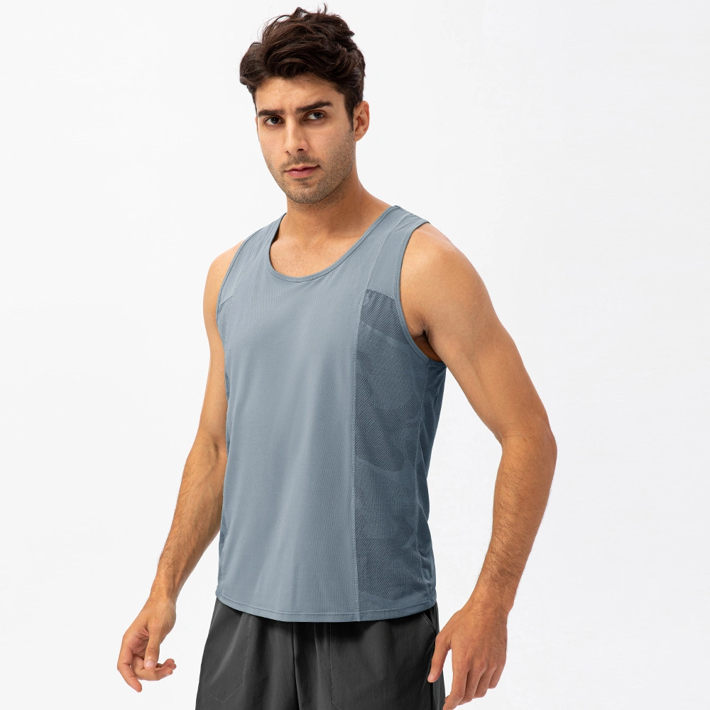 Spring and Summer Men's Sports Vest Loose T-Shirt Breathable Quick-Drying Fitness Clothes