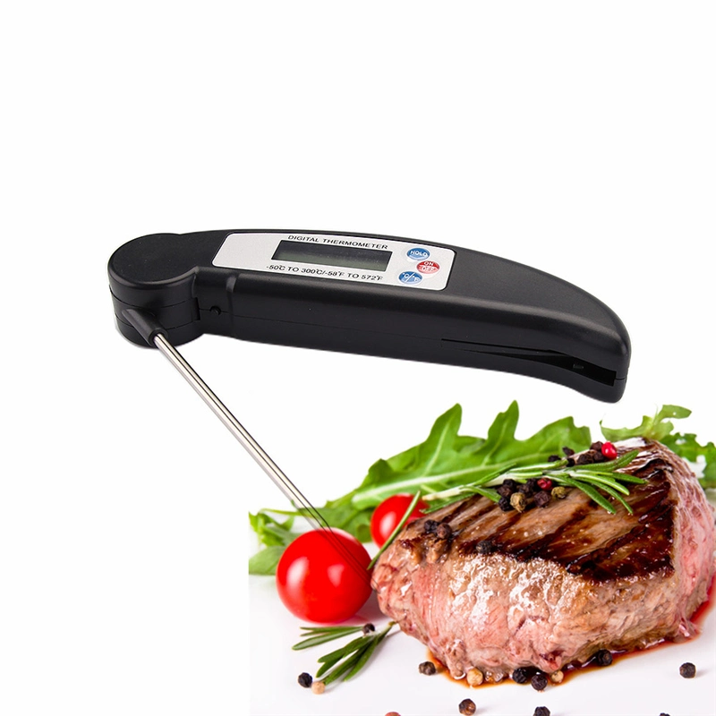 Factory Direct Supplier Portable Meat Thermometer Digital Folding Probe for Cooking