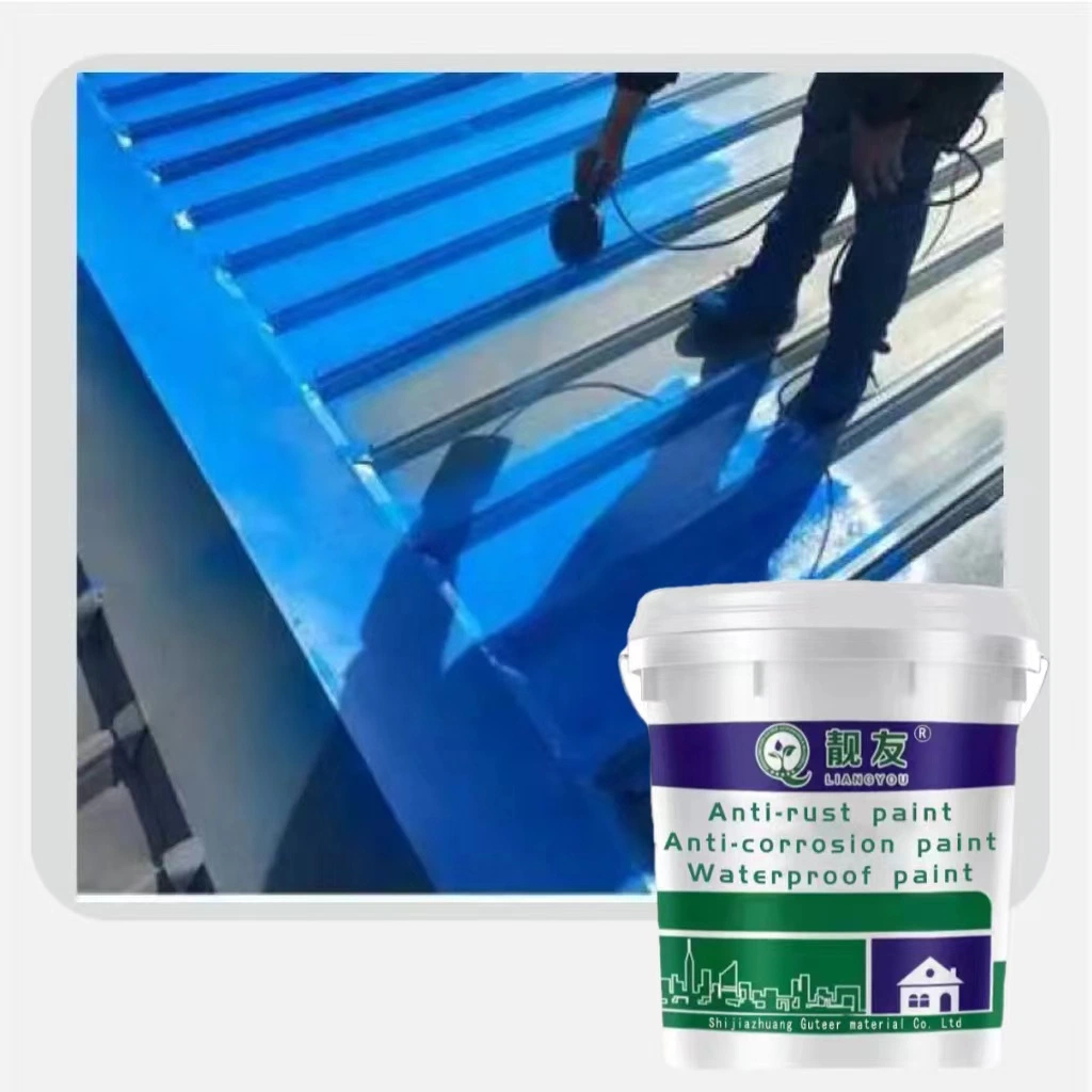 Pintura acrílica de base de agua multiusos para pintura preventiva contra óxido de techo metálico 20kg