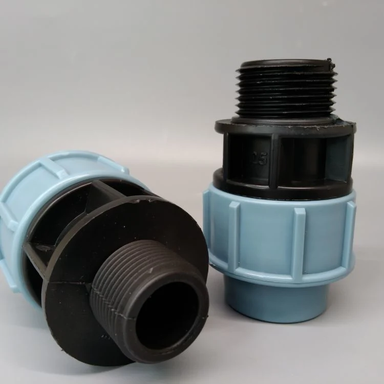 High quality/High cost performance  Drip Irrigation HDPE Pipe Fitting Water Supply Pipe PP Compression Pipe Fitting Quick Connector