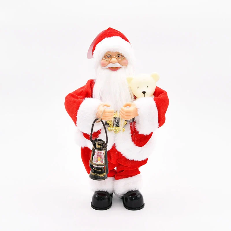 Santa Claus Christmas Decorations for Electric Dancing Sale Santa Dolls Toys