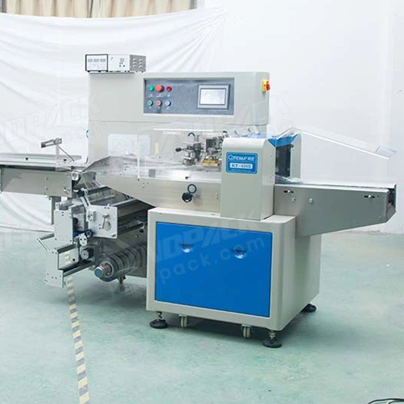 Automatic Food Flow Pillow Packaging System for Vegetable, Fruit, Bread, Cookie, etc