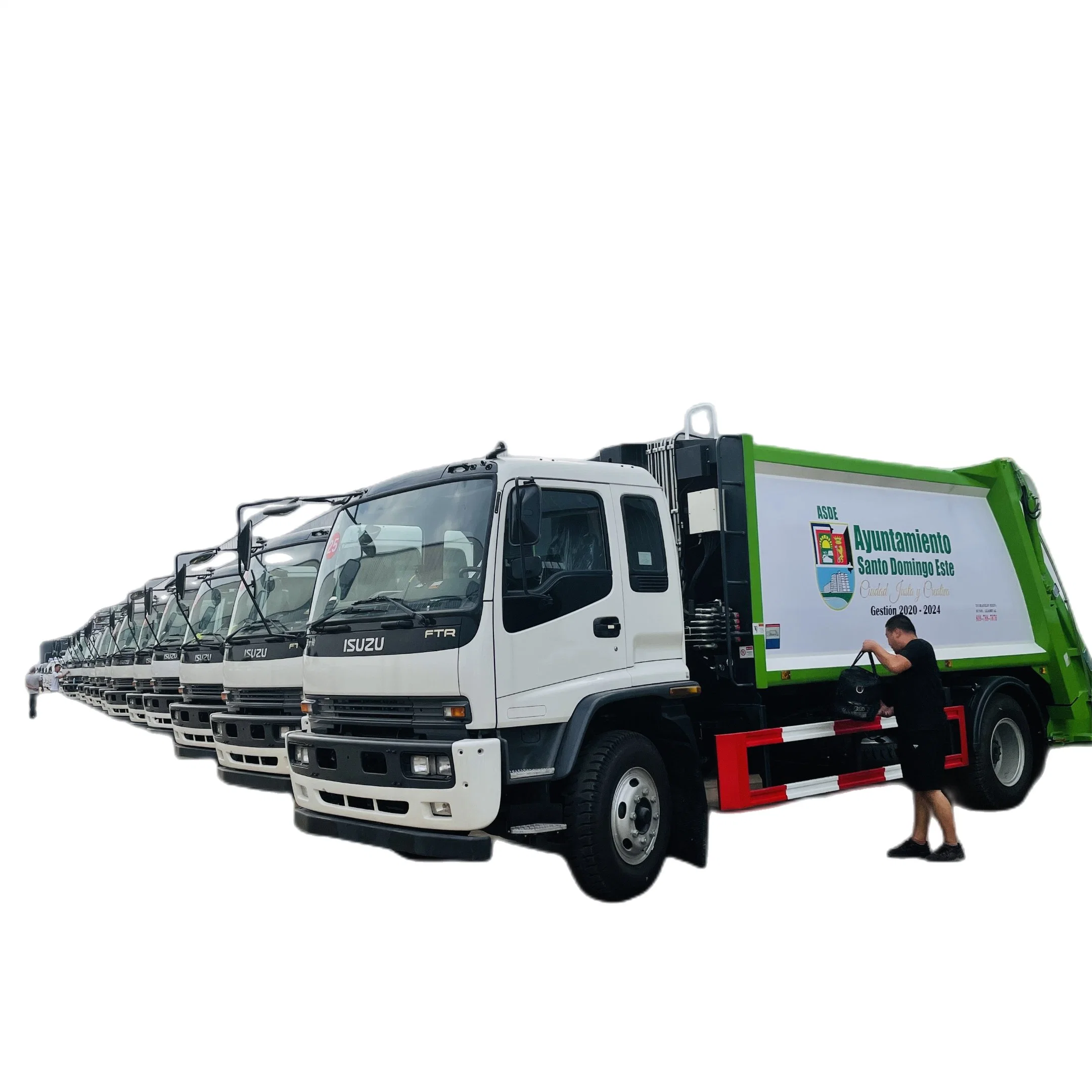 Japan Brand 10ton 12m3 Solid Waste Collection Trash Compacting Garbage Transfer Truck