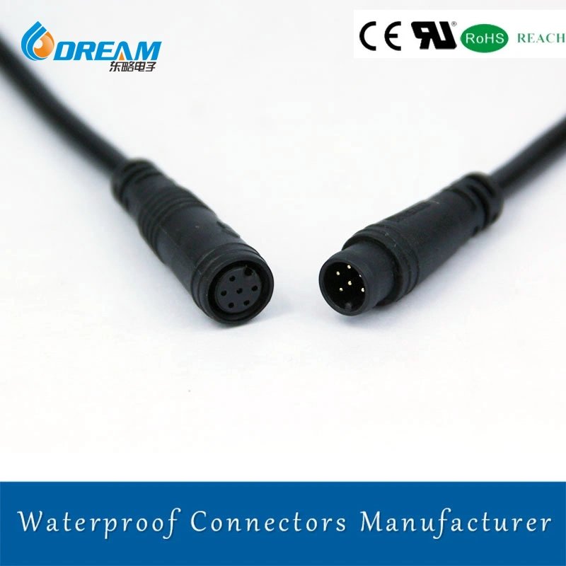 5 Core Electric Waterproof Wire Connector for Electric Bicycle