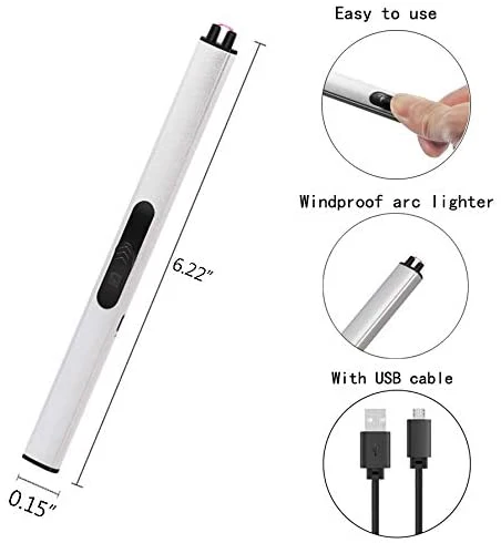 Windproof Flameless Electric Lighter Kitchen, Electric Candle Lighter Arc