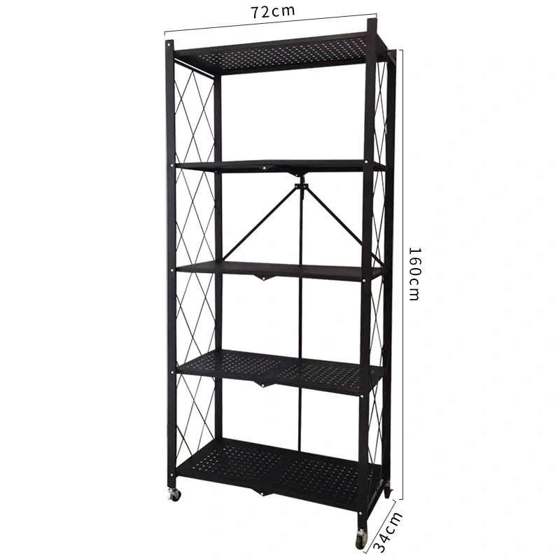 Modern 4 Ladder Bookshelf Metal Folding Office Bookcase Storage Racks Living Room Display Racks Furniture