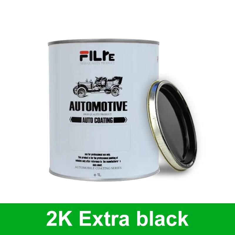 High Application Good Coverage Car Paint High Blackness Auto Paint Autocoat HS 2K Topcoat New Extra Black 203