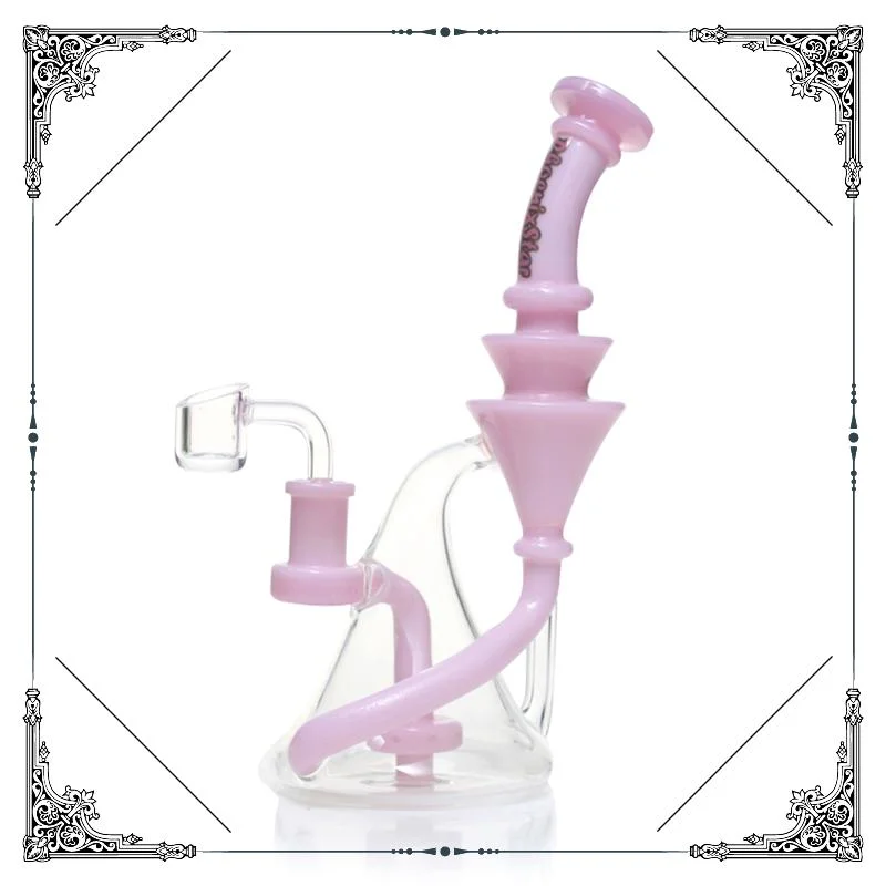 Phoenix Wholesale 8 pouces petit fumage tête de pipe d'eau verre Barboteur verre Recyler huile DAB Rig avec Quartz de 14 mm Usine