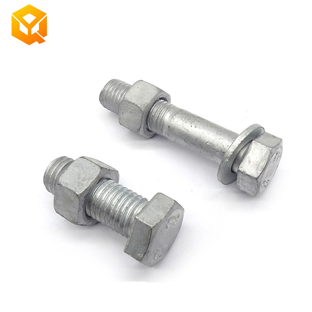 Hardware Fastener Bolt Grade8.8 Hot DIP Galvanized Heavy Duty Bolt M8 M10 M12 M16 M20 M26 M38 Hex Bolt and Nut