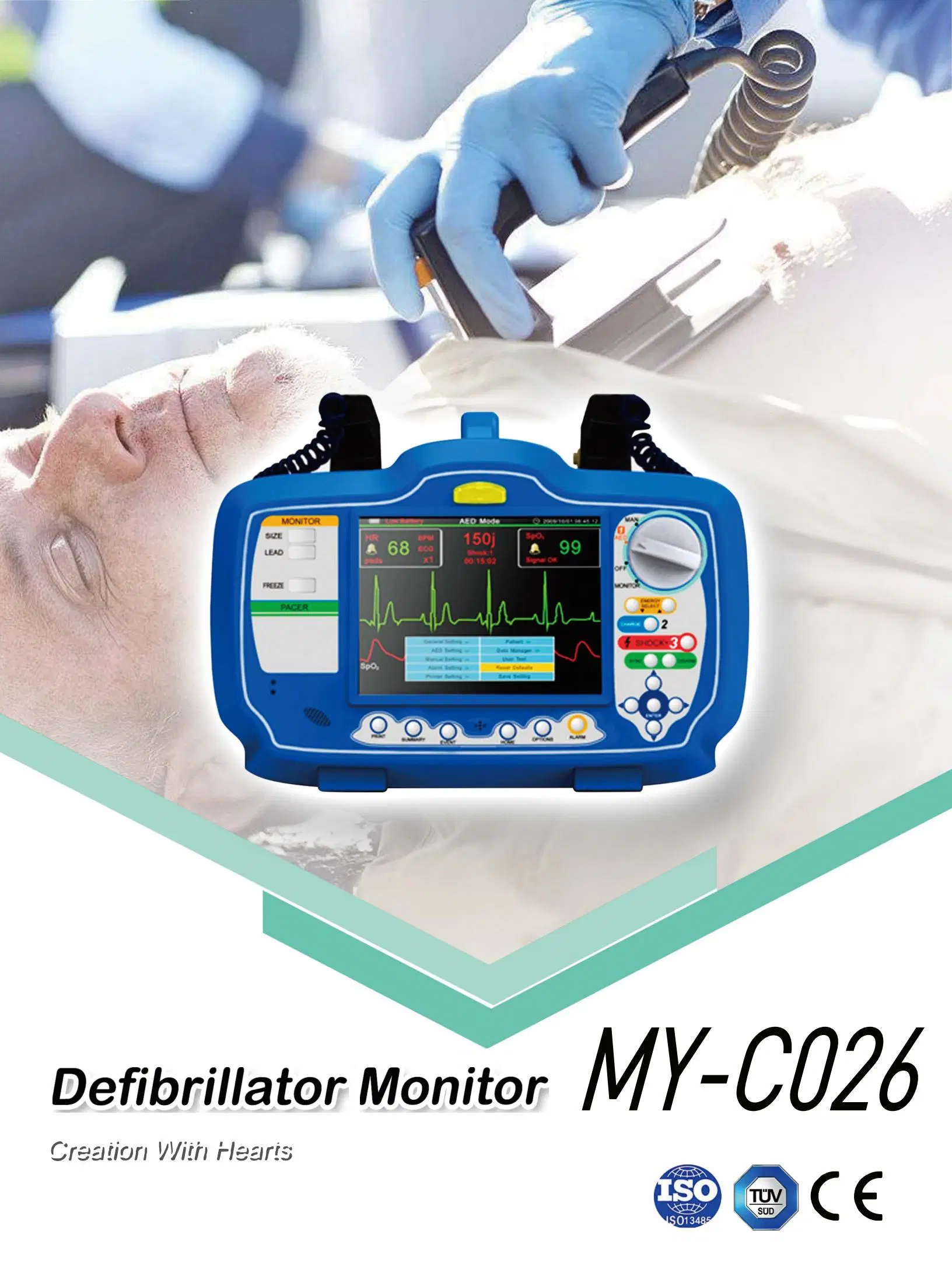 My-C026 Hot Sale Medical Emergency Defibrillator Manufacturers