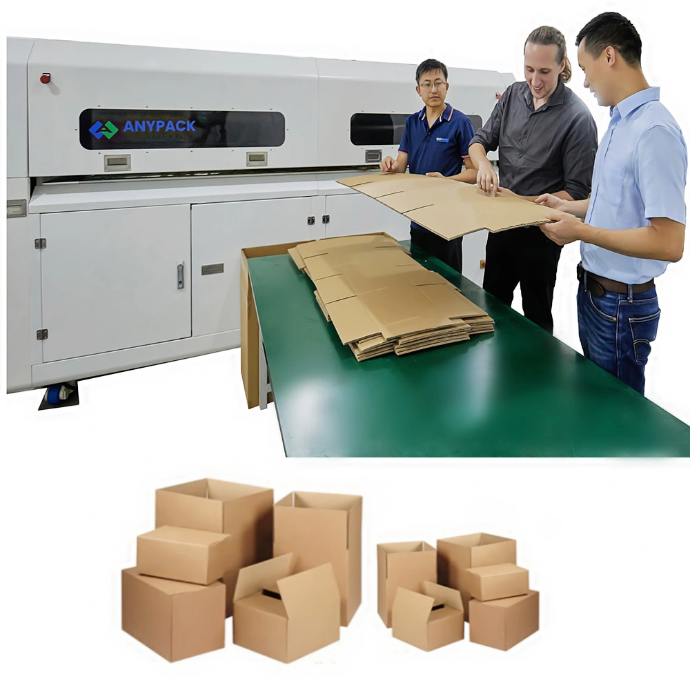 Carton Making Equipment for Corrugated and Card Box Computerized Boxes Maker Factory