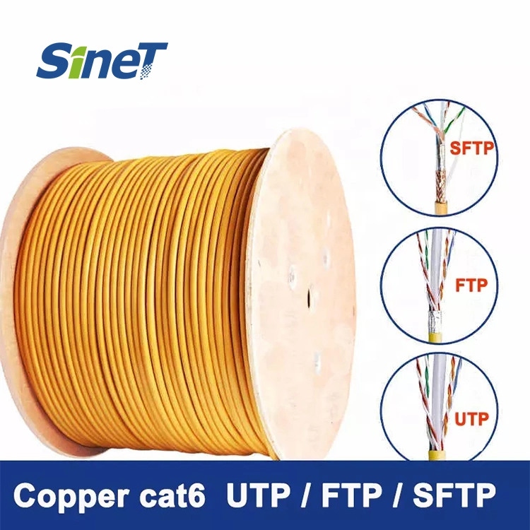 305m CAT6 cable Ethernet FTP UTP - Red de cobre sólido Cable