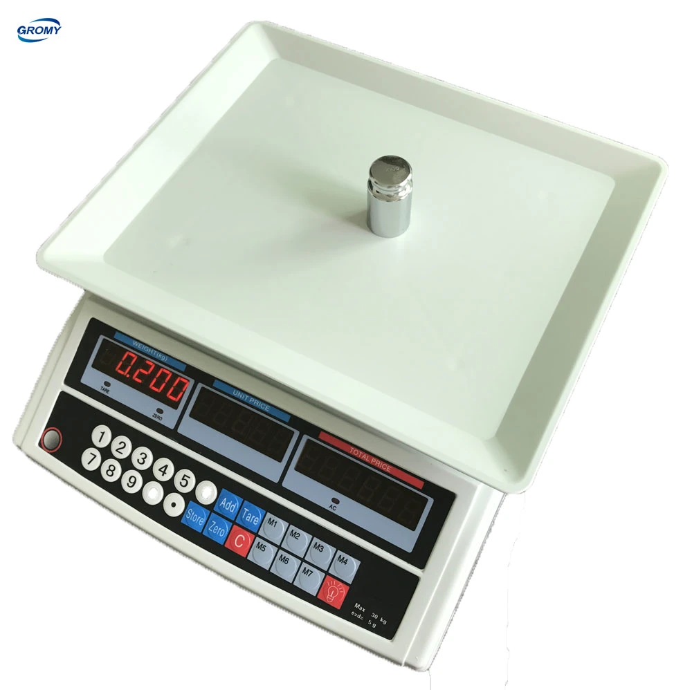 Acs Electronic Price Weighing Computing Scale 15kg 30kg