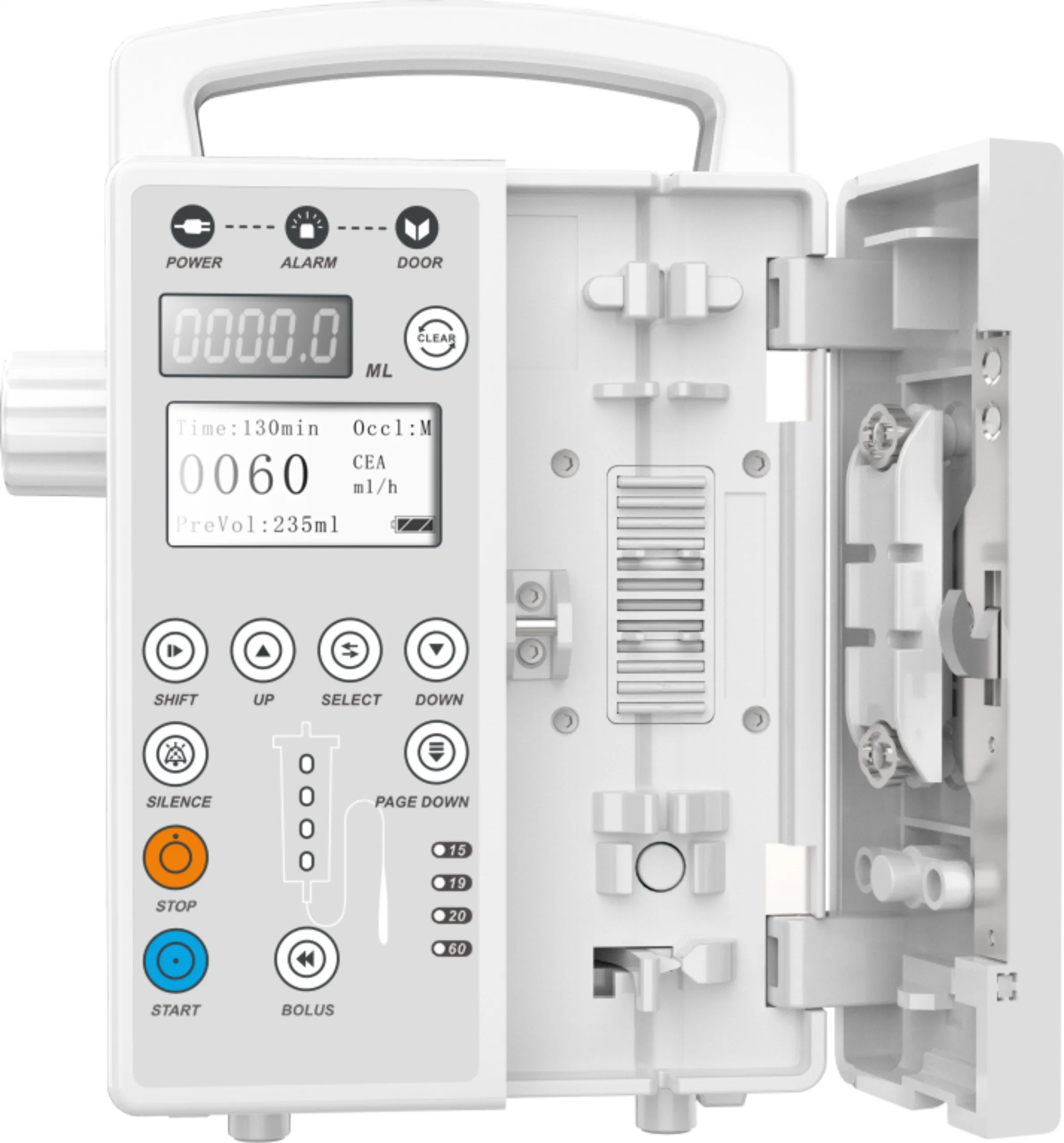 Medical Equipment CE Approved Portable Digital Peristaltic Infusion Pump