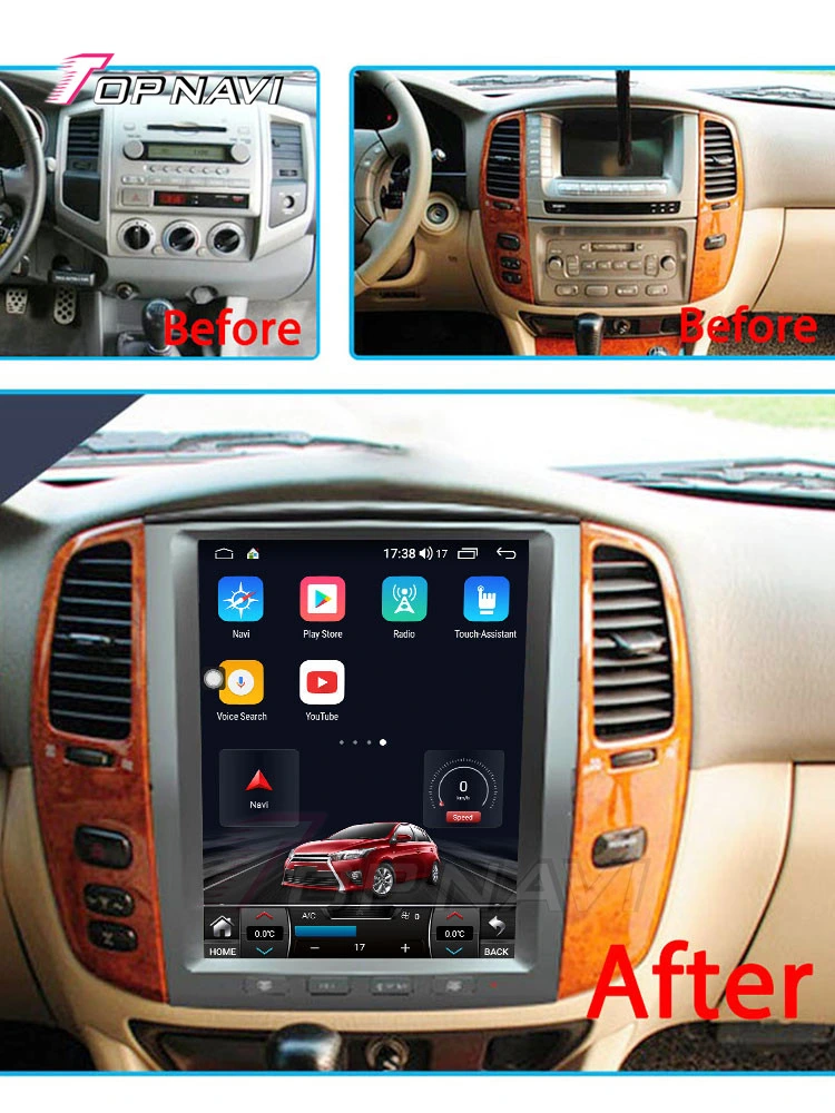 High Resolution Auto Android Auto Video für Toyota Land Cruiser 100 2003 2004 2005 2006 2007 Wireless DVD-Player