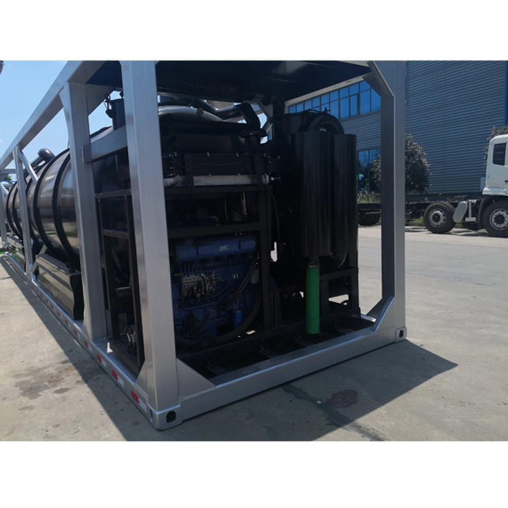 Chinese Manufacturer Customized 36cbm Vacuum Suction Tank Container ISO Tank for Sale