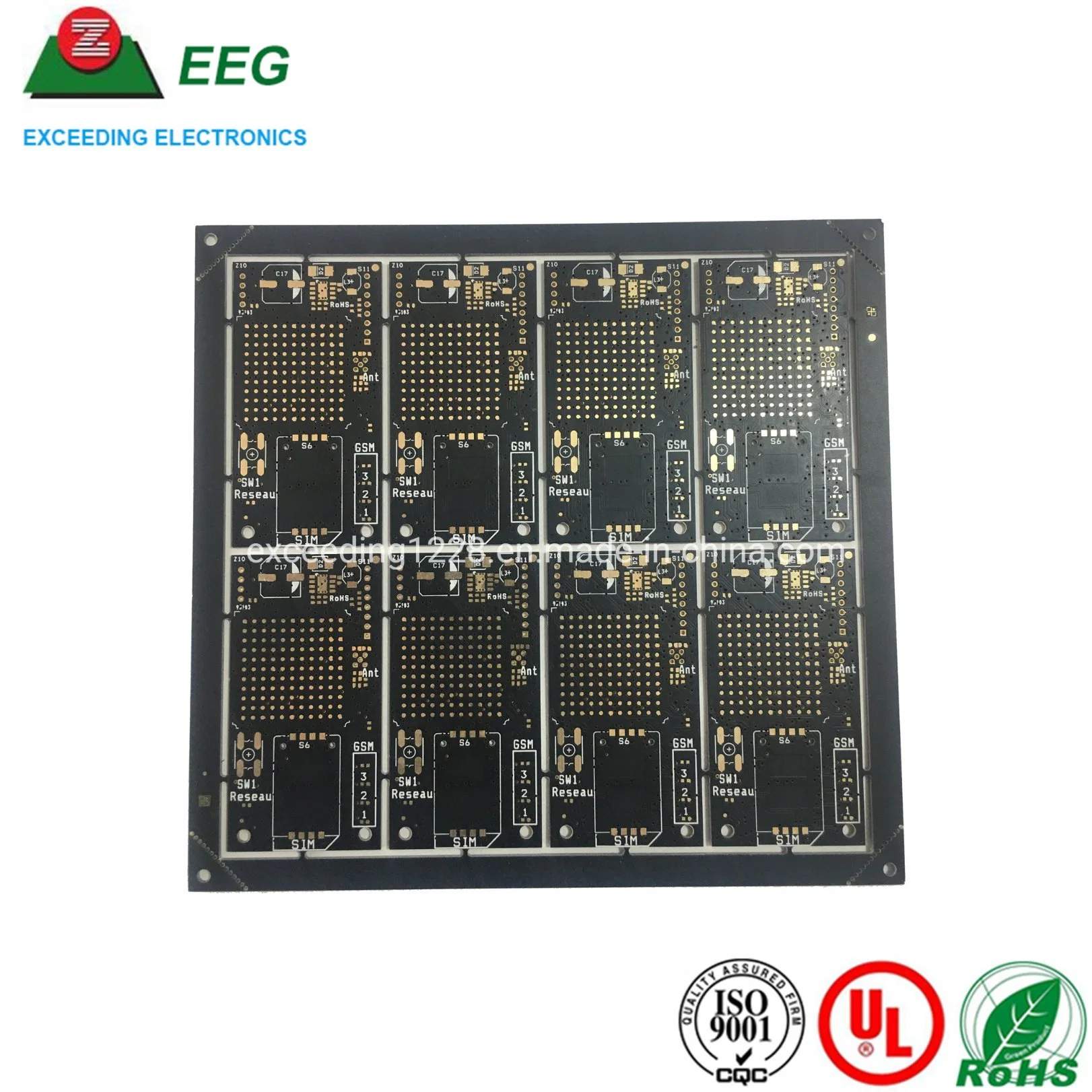 Multi-Layer Black Solder Mask PCB with Immersion Silver