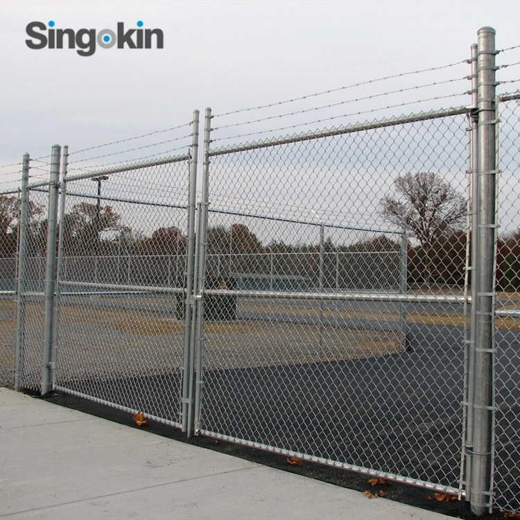 Galvanized Diamond Shape Wire Mesh Steel Chain Link Fence