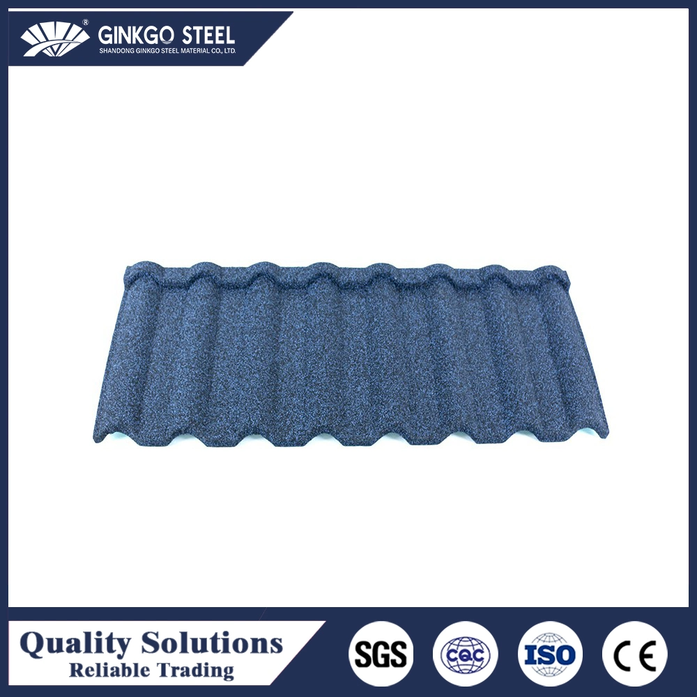 Wholesale Price Aluminium Color Stone Coated Metal Roof Tile Milano Tiles