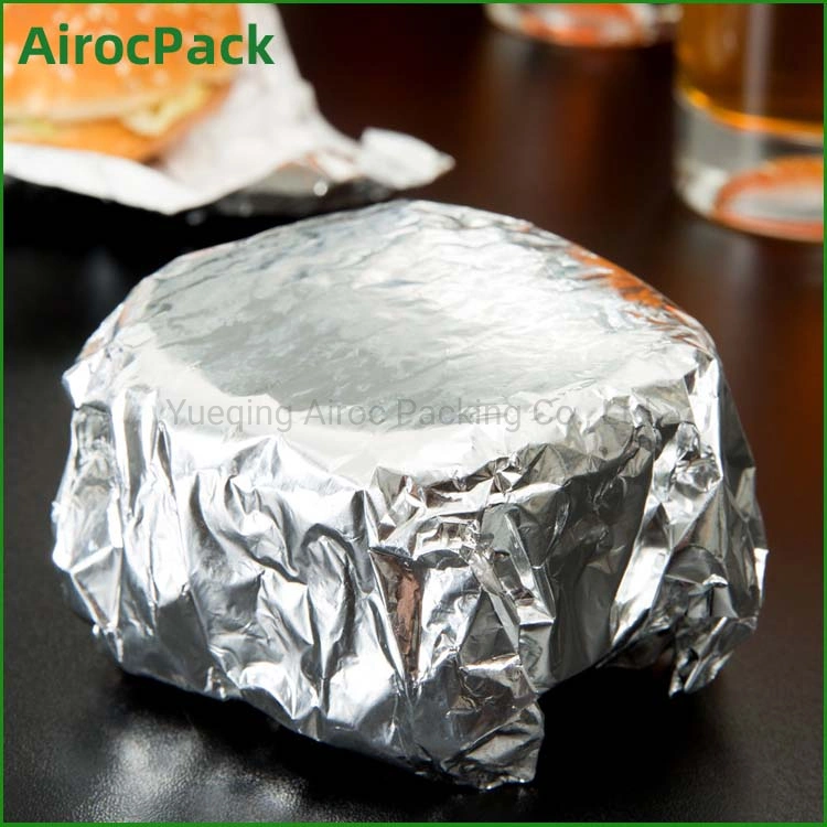 Sliver Laminated Honeycomb Foil Sandwich Wrap Burger Insulated Foil Wrap