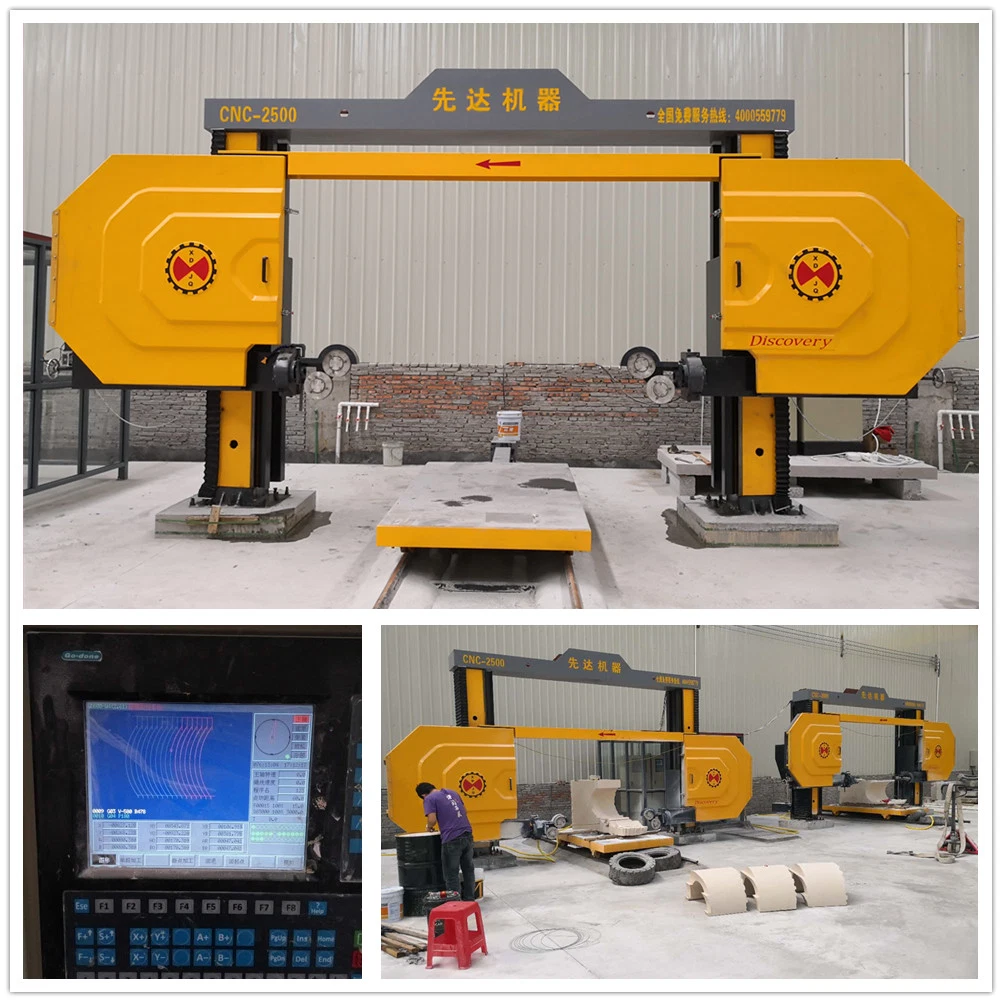 Xianda vier-Spindel-Gestänge CNC Diamant-Drahtsäge Maschine für das Schneiden Marmor Und Granit