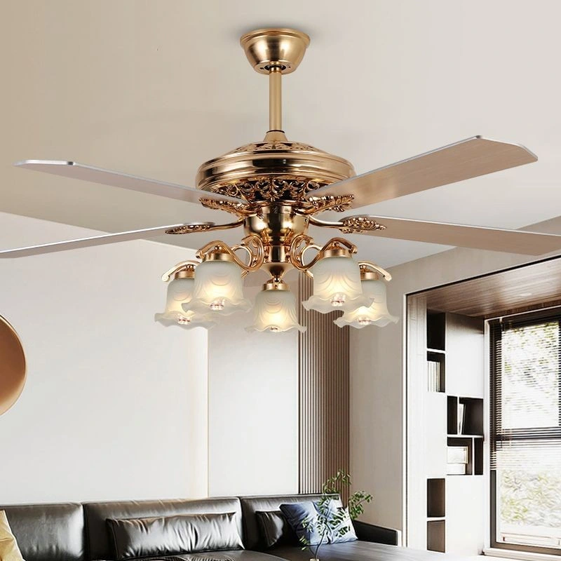 52 " Plywood/Iron Blades BLDC Motor Remote Control Tuya Smart Ceiling Fan with LED Light