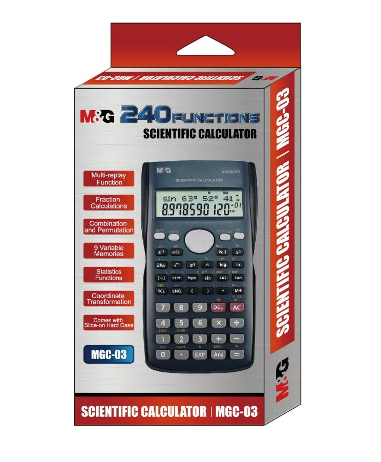 M&G Office/School Supplies Selling Well 12 Digits 240 Functions Scientific Calculator