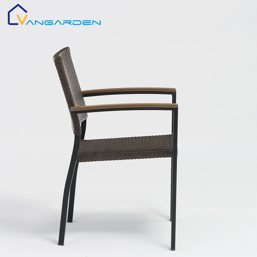 Stackable Outdoor Patio Dining Chair Modern Commercial Restaurant Furniture