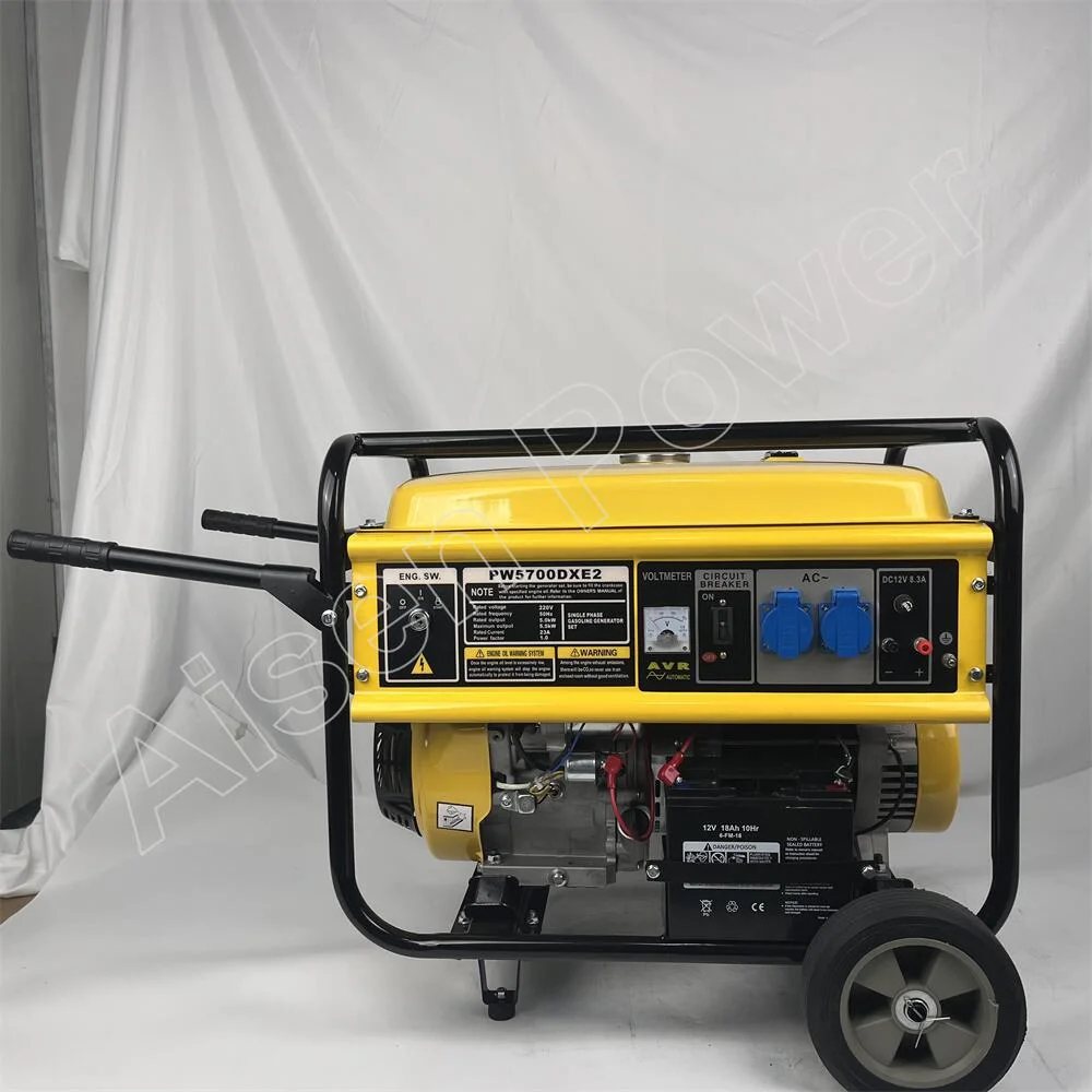 Aisen Power 220V 380V Gas Gasoline Generator 9kw 9.5kw 3 Phase Generator