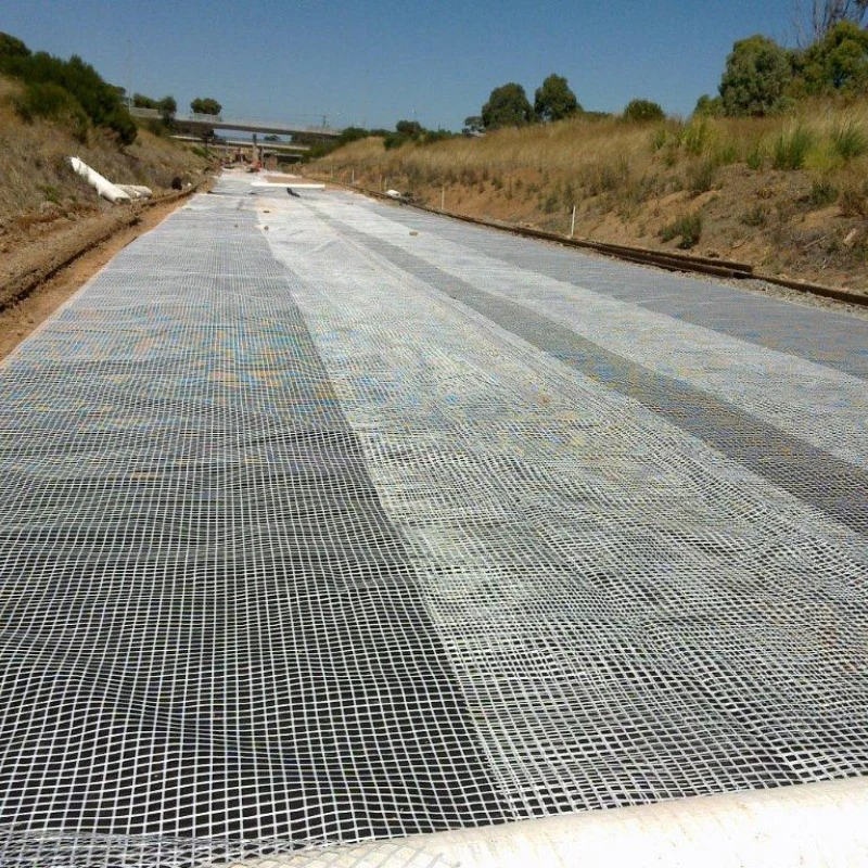 Rawilway Foundation 50kn/M Warp Knitted Polyester (PET) Geogrid