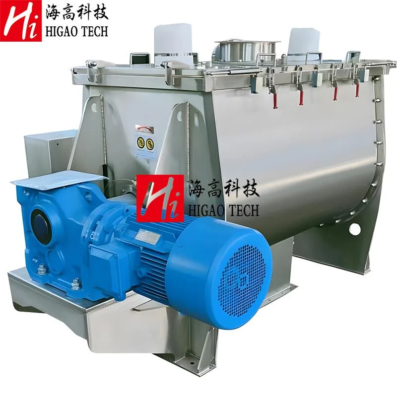 50-20000L Industrial Horizontal Ribbon Paddle Powder Mixng Mixer Blender