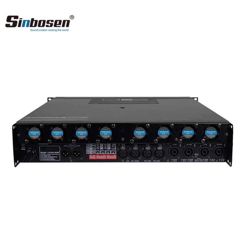 Sinbosen Professional 2000 Watt Amplifier Fp20000q 4 CH Amplificador de Potencia Sistema PA