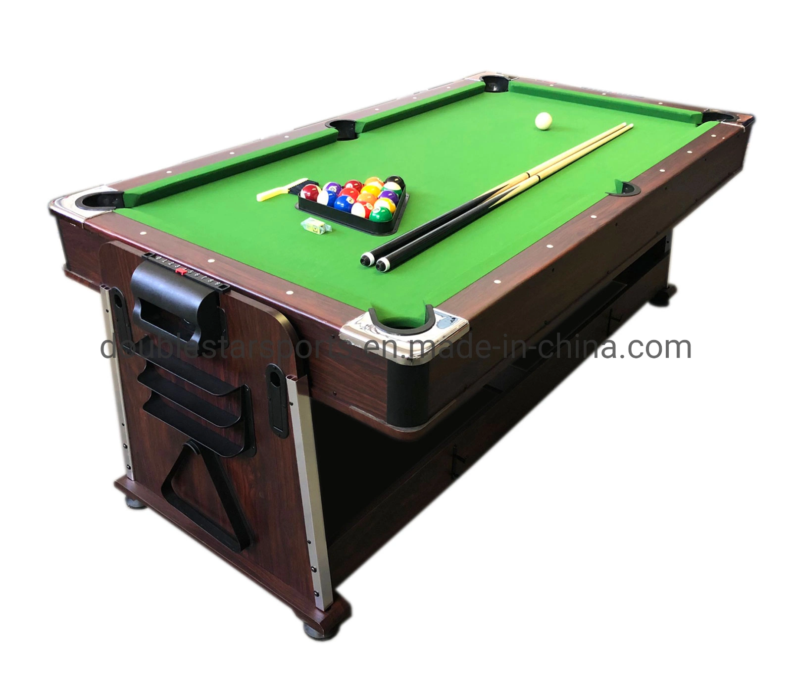 3 in 1 Multi Games 7FT Rotating Billiard Pool Air Hockey Table with Dining Top Table Tennis Top