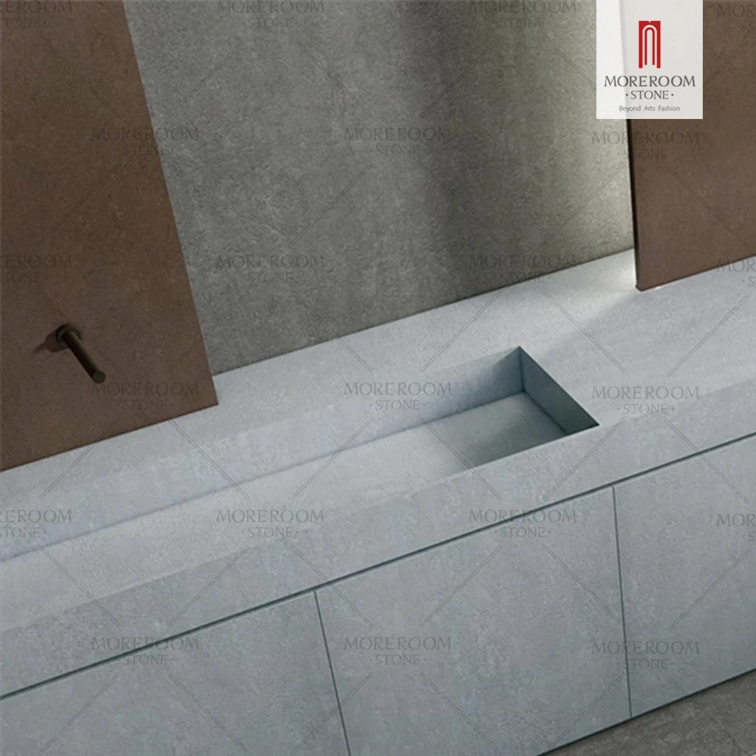 Matt Finished Artificial Marble Wall Slate Living Room TV Background Building Porcelain Slab Interior Decoration