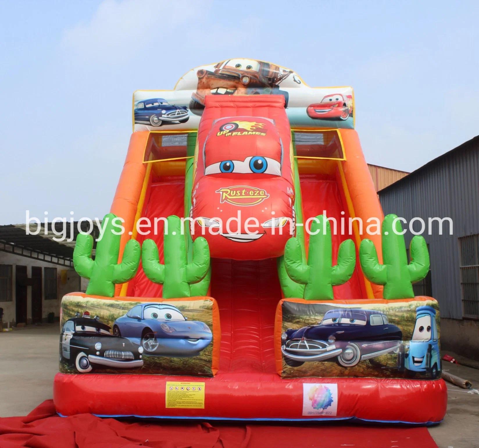 New Design Custom Race Car Inflatable Slide Giant Inflatable Slide Bouncer Combo for Kids