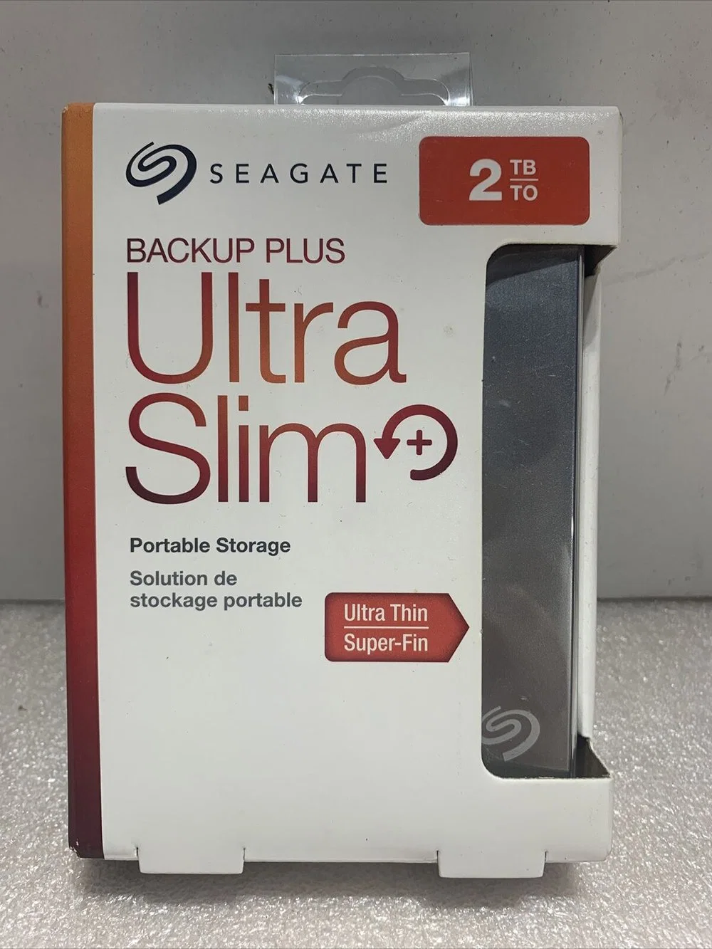 Seagate Backup Plus Ultra Slim 2TB de disco duro USB 3.0 Paquete de servicios de rescate Steh Hrive2000100 HDD/SSD