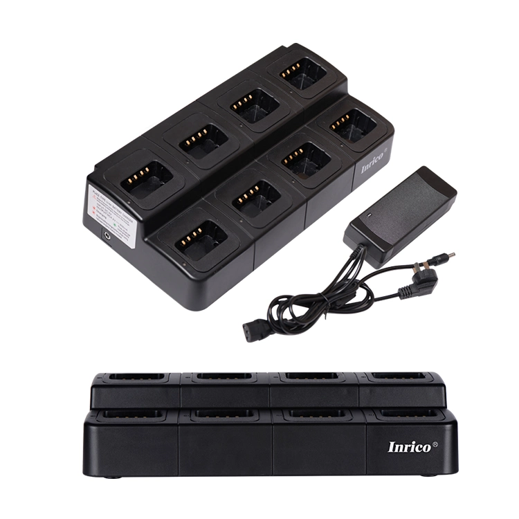 Inrico Mc-199 Two Way Radio Battery Charger 4G Walkie Talkie Eight Multi-Unit Charger for T529