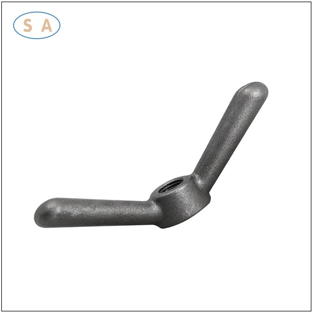 Carbon Steel White Zinc Plated Butterfly Nut Forging American Claw Nut Hand Screw Nut