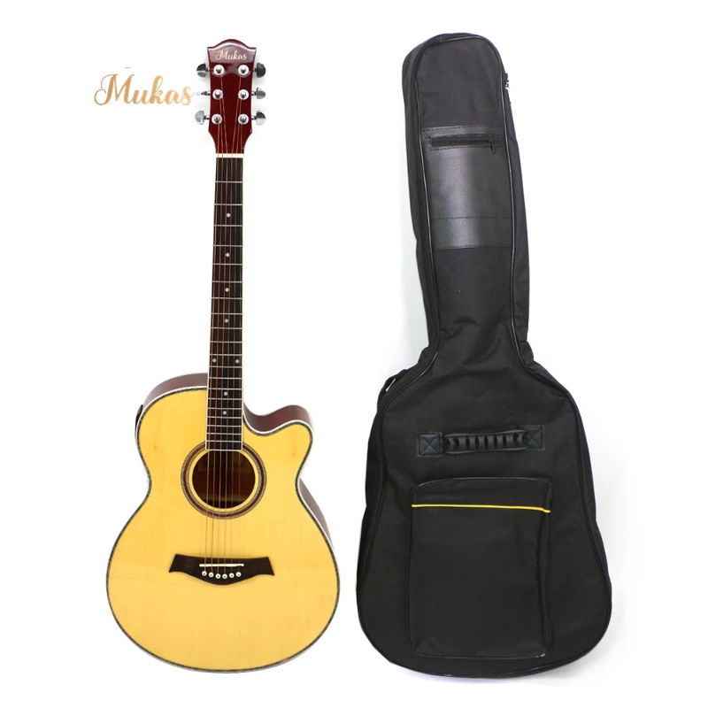 Beginner Guitar Cheapest High Gloss Factory Acoustic Guitar with Truss Rod