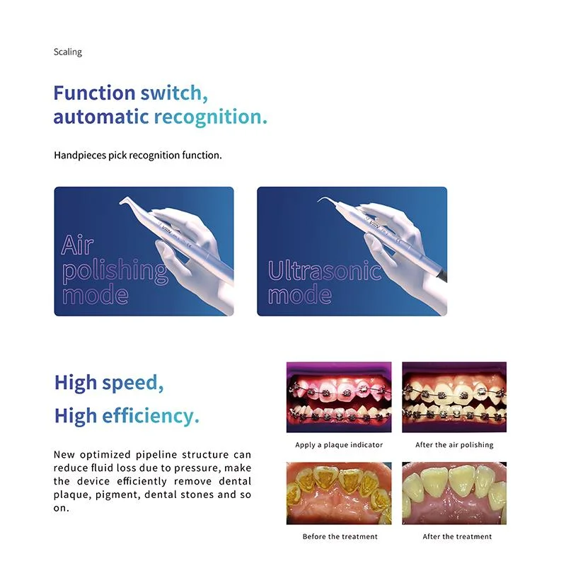 LK-F21 Ultrasonic Dental Scaler Ultrasonic Periodontal Therapy System and Dental Air Polisher