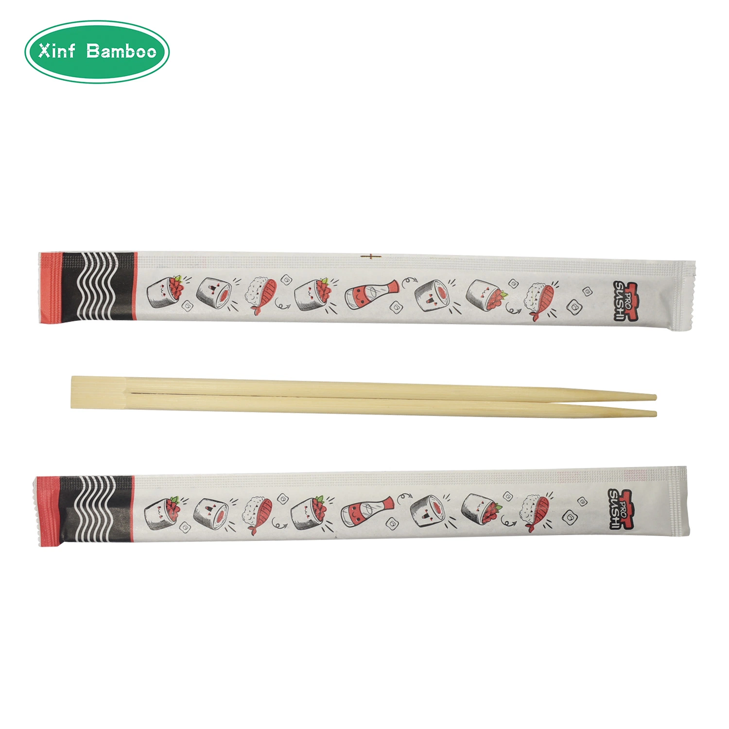 Customized Printed Full Paper Cover Food Grade High quality/High cost performance  Fancy Bamboo Chopstick