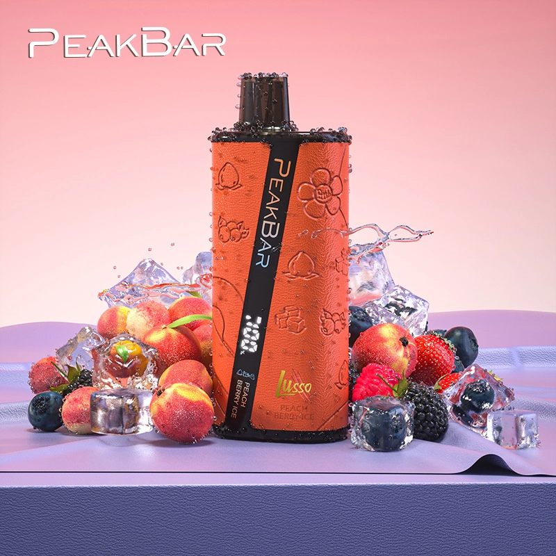 2023 Hot Selling Peakbar Lusso 8000 Puffs with Smart Screen E Cigarette Puff Vaporizer Disposable/Chargeable Vape Pen 18ml