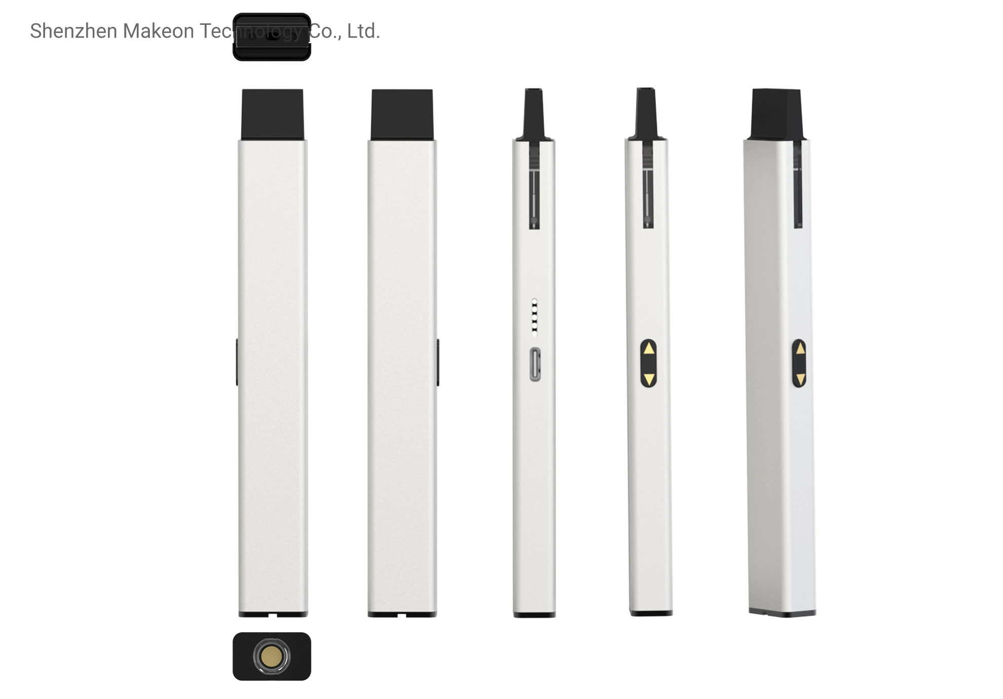 The New Pod Vfire Vape Pen Battery for Pods and Carts Slim Sleek Smart Button with LED Light Voltage OEM Brand Logo