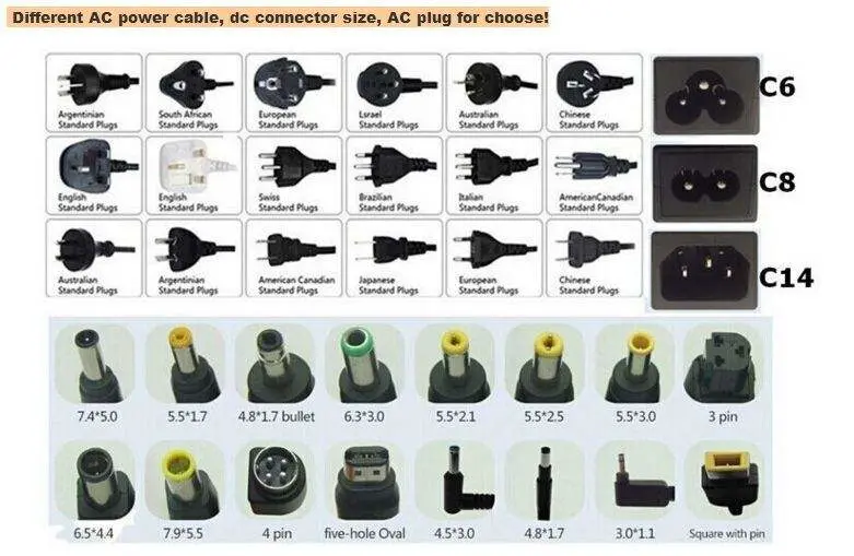 Piezas de equipo portátil 65W 19.5V 3.33Un Portátil Adaptador de CA Cargador portátil para HP/Compaq 4.5*3,0 mm