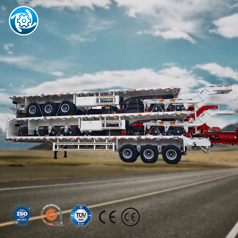 Heavy Duty 8 Achse Lowbed Semi Trailer für übergroße Fracht Transport