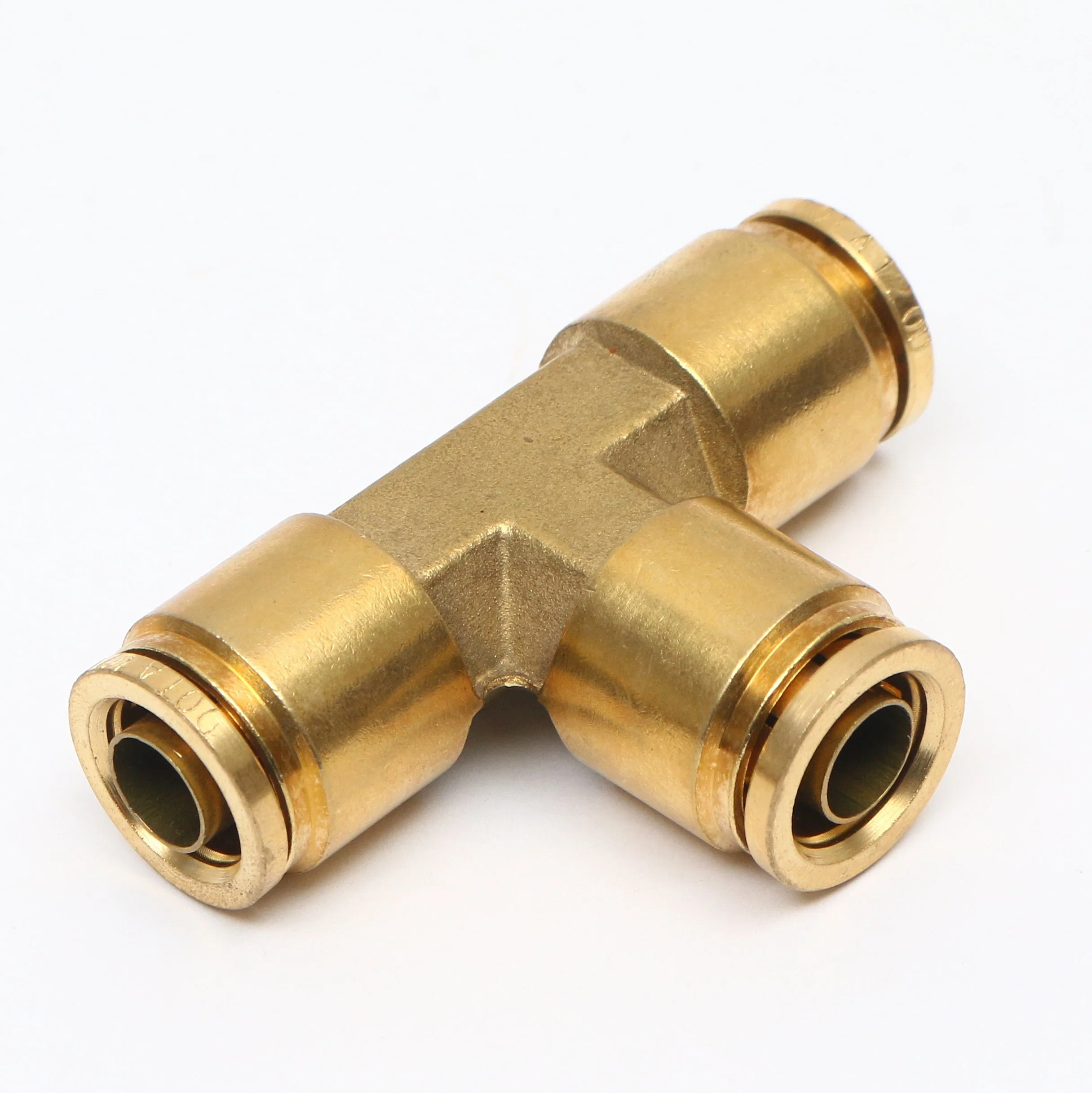 Brass Fittings DOT Air Brake Nylon Tubing Compression 3/8" NPT 90 Degree Male Threaded Elbow